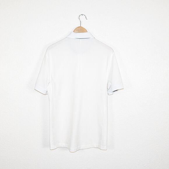 Lululemon Men's Small Evolution Short Sleeve Polo Shirt Oxford white - Picture 4 of 6